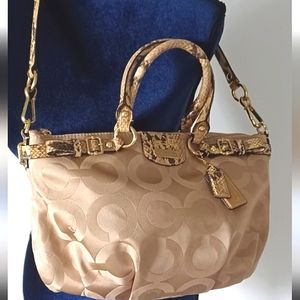 COACH Khaki Vtg Satchel/ Crossbody *15w×10h*